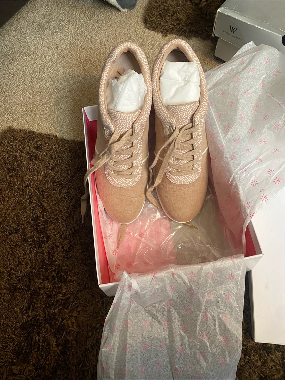 Isaac Mizrahi Blush Pink Lace-Up Athletic Sneakers